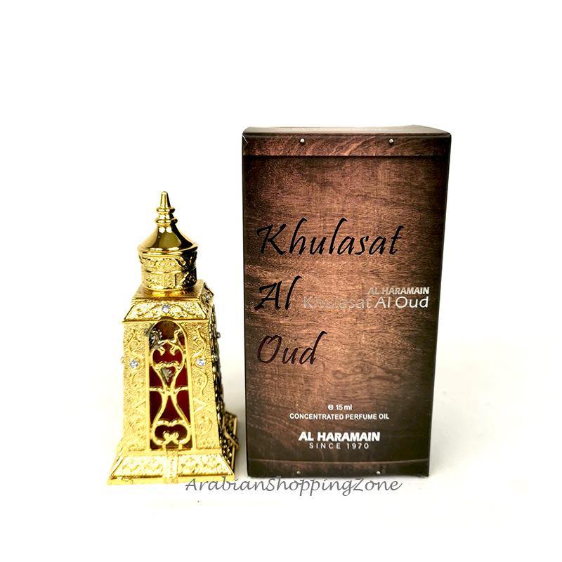 Khulasat Al OUD Attar 15ml by Al Haramain - Arabian Shopping Zone