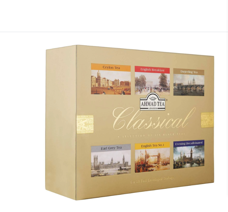 Ahmad Tea Classical Selection of Six Black Teas 120grams