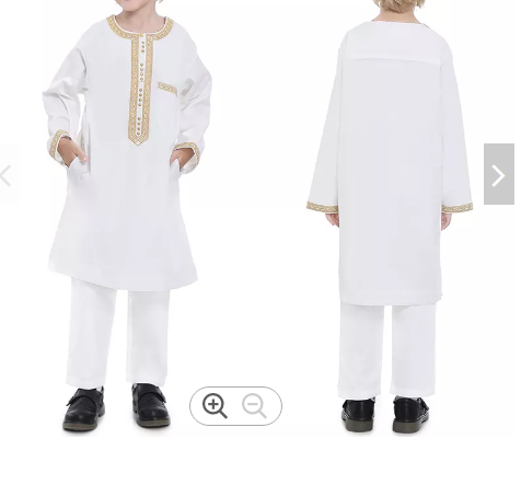 طقم كورتا للشباب الأولاد ثوب مع بنطلون