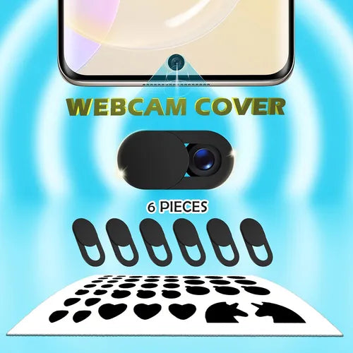 Webcam Cover Slide 6-Pack,Webcam Sticker 40-Pack,Suitable For Laptop, Tablet, Echo Dot, MacBook Pro, IPhoneiPad, IMac, Universal Camera Cover To Protect Your Privacy And Security