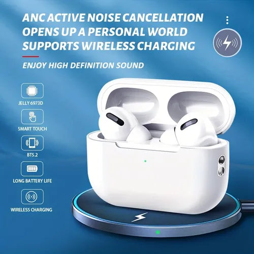 UF True Wireless Stereo TWS U5 PLUS BT Headset With Charging Case For Apple AirPods, HD Music Sound Earphone, 4-5h Enjoying Time Earphone, Long-lasting Battery, With Free Charger Cable