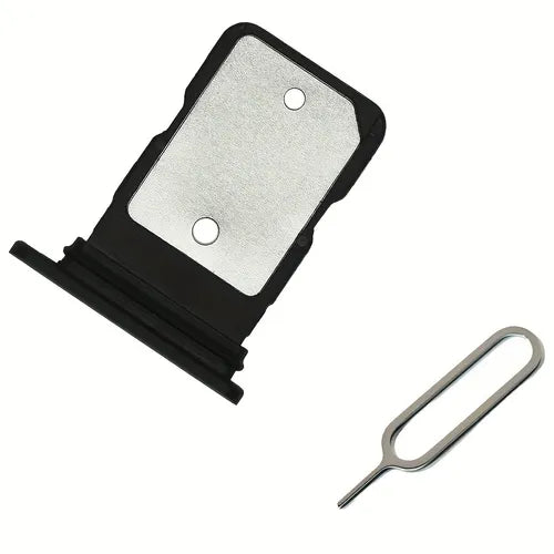 Replacement For Google Pixel 4/4 XL Sim Card Tray Holder(with Eject Pin)(Black)