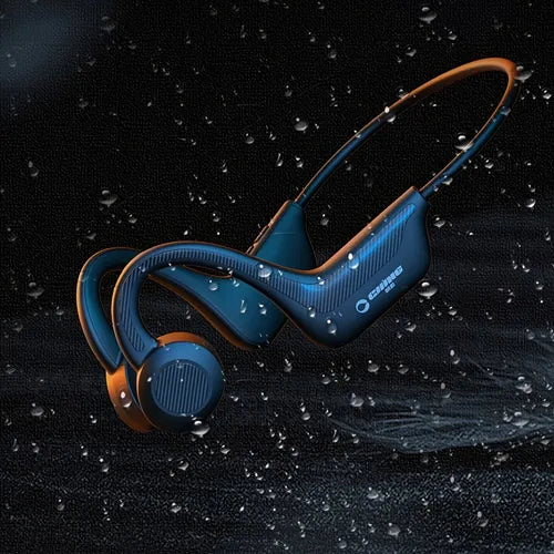 Wireless Ture Bone Conduction Headphones, Sports Headset, IP55 Water Proof Quiet Comfortable Open Ear For Cycling & Workouts, TF Card Mode Switch