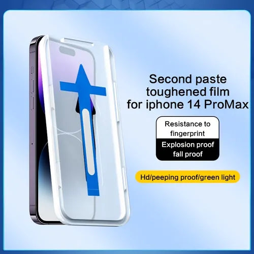 Iphone14 防尘防指纹全覆盖钢化玻璃屏幕保护膜