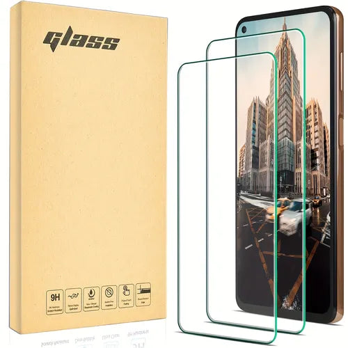 2 件装适用于 Moto G Stylus 2021/ G Power 2021/ G Play 2021/ Edge 2021 高清透明钢化玻璃膜屏幕保护膜