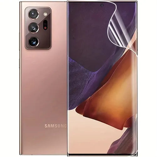 2 片柔性 TPU 屏幕保护膜适用于三星 Galaxy Note20 Ultra 4G/5G(17.53 厘米)最大覆盖范围,支持解锁指纹,非玻璃