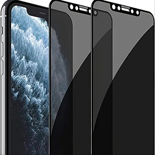 Privacy screen protector, anti-peek, cell phone tempered film, 2-piece