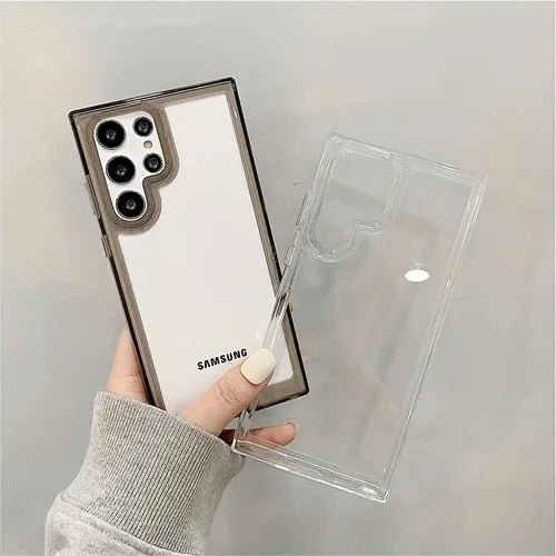 Acrylic Space Shell For Galaxy S23ultra Phone Case Anti-fall Transparent Premium High Transparency Protective Cover Protective Cover