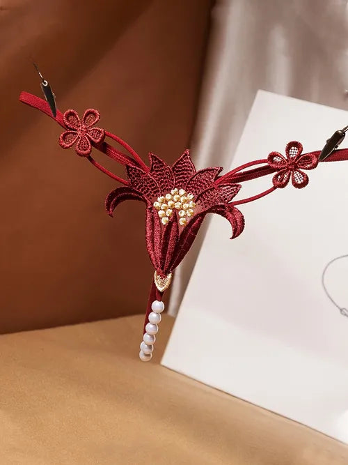 سراويل داخلية للنساء مثيرة صفيق أنحل سراويل لطيفة سلسة صغيرة مجوفة منامة انظر من خلال السروال الداخلي