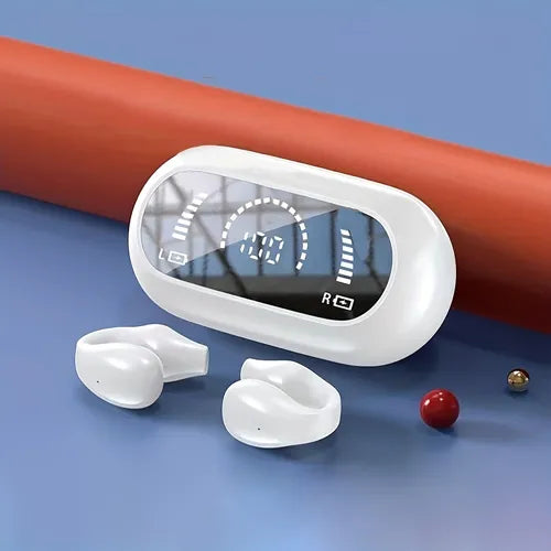 Wireless Headphones 5.3 Air Conduction Ear Type Sport Clip Ear BT Headphones High Quality Earphones Wireless Ear Clip Earphone Mini Headphones With Digital Power Display BT Wireless Headset Open Ear Headphones BT For Cycling Driving Running