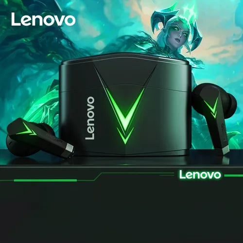 Original Lenovo LP6 Wireless Earphones Headphones With Built-in Mic Volume Control For Gaming