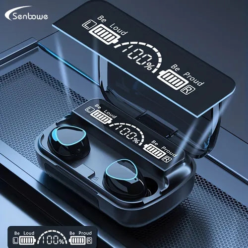 True Wireless Earphones With Dual Ear Sports In Ear, High-quality And High-end 2023 New Men's And Women's Noise Reduction And High Appearance TWS .charging Box With Battery Digital Display Screen