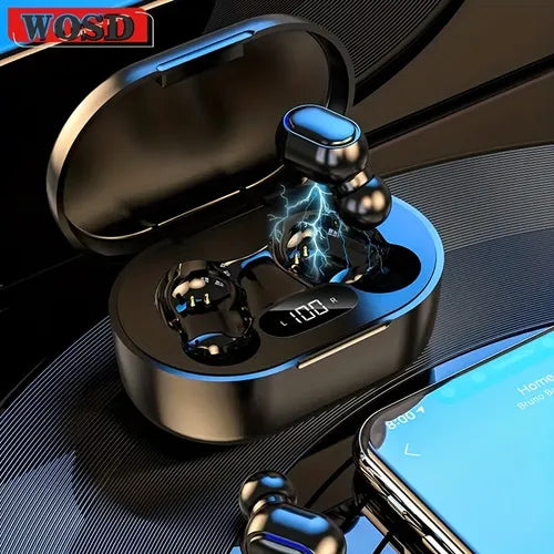 TWS 耳机无线耳机运动耳机防水立体声,手机高保真立体声音乐和麦克风电量显示。适用于苹果小米生日/情人节/复活节/男孩/女朋友礼物