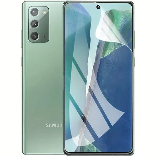 2 片柔性 TPU 屏幕保护膜适用于三星 Galaxy Note20 4G/5G(17.02 厘米)最大覆盖范围,支持解锁指纹,非玻璃