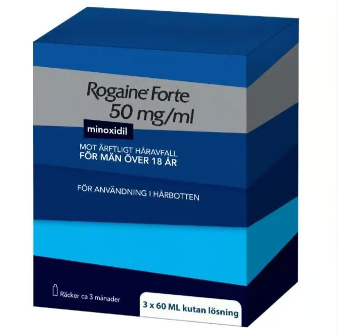 Rogaine Forte 皮肤溶液 50 毫克/毫升 3 x 60 毫升
