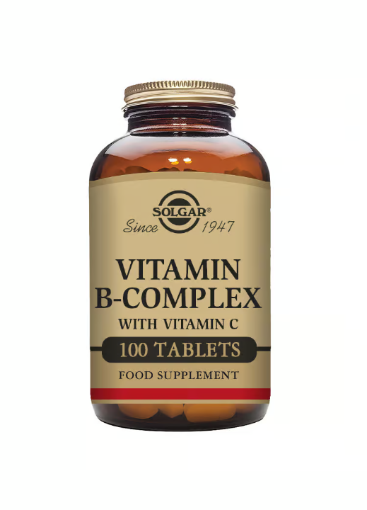 Solgar Vitamin B-Complex & Vitamin C 100 Tablets