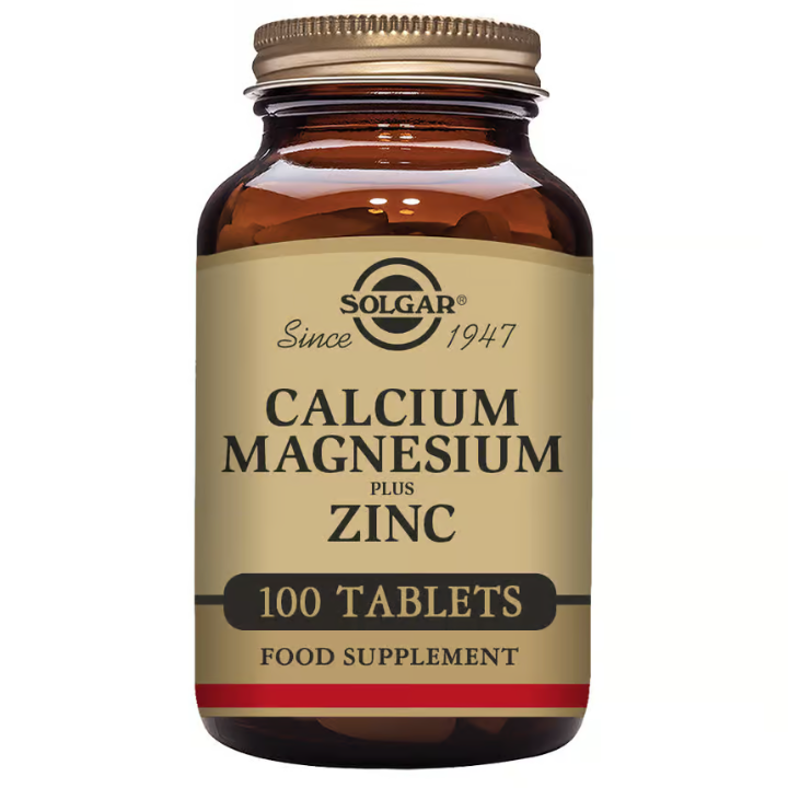 Solgar Calcium Magnesium Plus Zinc 100 Tablets