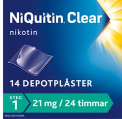 NiQuitin Clear 21 mg/24 hours Nicotine patch 14 pcs