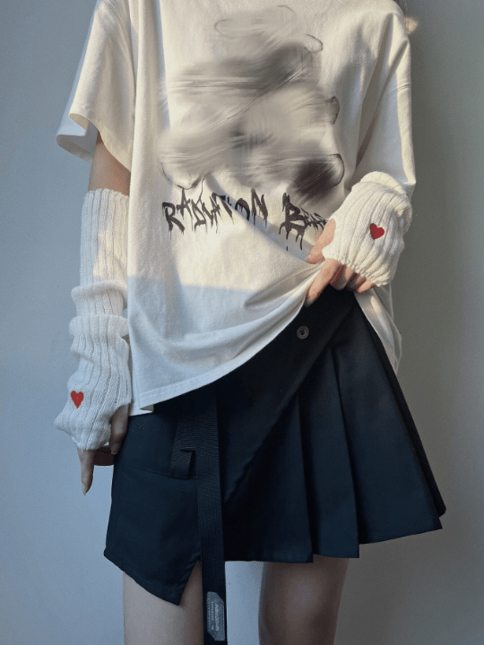 1 Pair Women Arm Warmers, Autumn & Winter Warm Knitted Arm Warmers, Y2k Element Arm Sleeves, Suitable For Daily/date/home/outdoor Use - Lolli World Marketplace