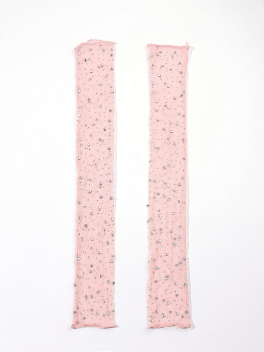 1 Pair Women Rhinestone Decor Luxury Arm Sleeves, For Party - Lolli World Marketplace