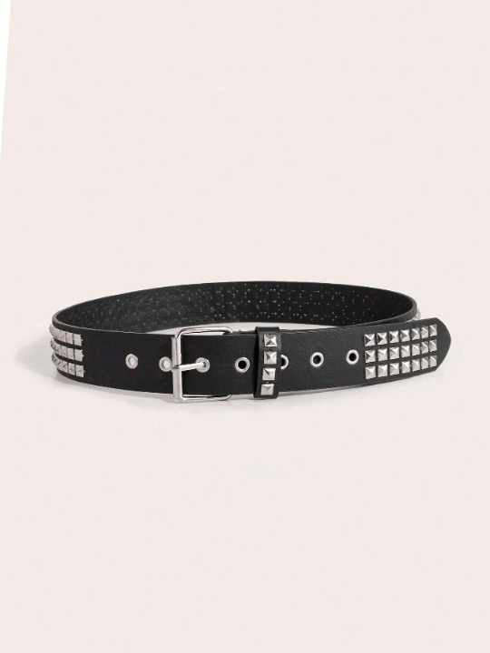 1 Piece Of Unisex Studded Punk Style Handsome Street Casual Daily Wear Belt - Lolli World Marketplace