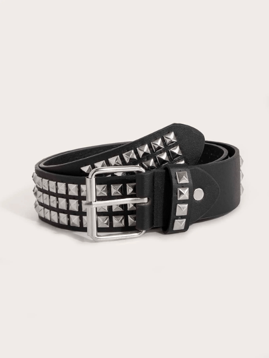 1 Piece Of Unisex Studded Punk Style Handsome Street Casual Daily Wear Belt - Lolli World Marketplace