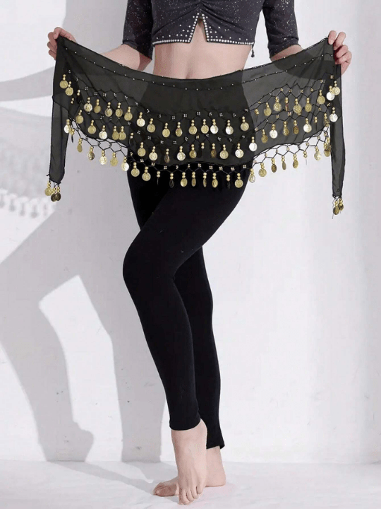 1 Piece Women's Belly Dance Waist Chain Dance Costume Festival Performance Waistband Chiffon Waist Chain Belt Waist Decorative Belt Waist Skirt Boho - Lolli World Marketplace