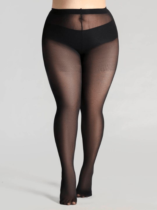 12D Sheer Plus Size Tights - Lolli World Marketplace