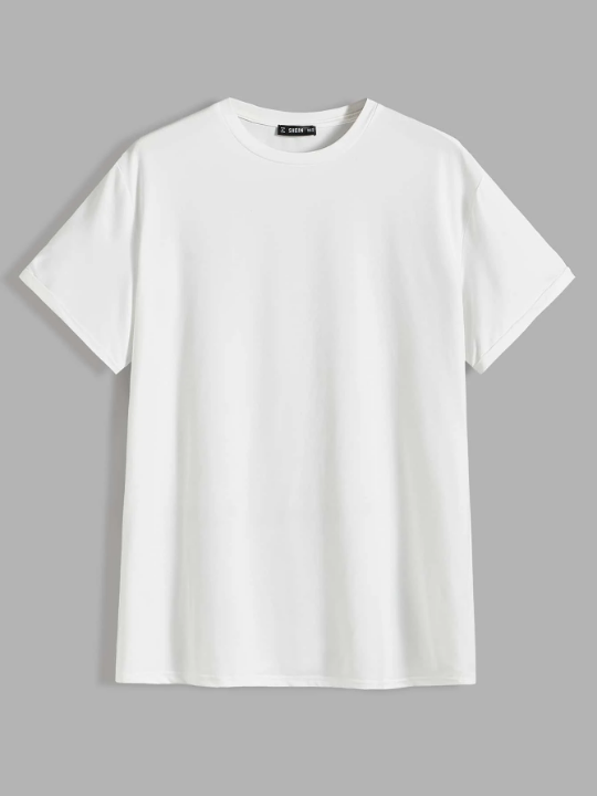 Manfinity Basics Men Drop Shoulder Solid Tee