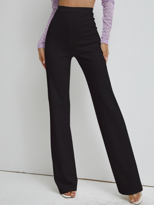 High Waist Straight Leg Pants