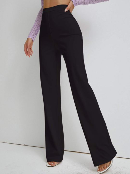 High Waist Straight Leg Pants