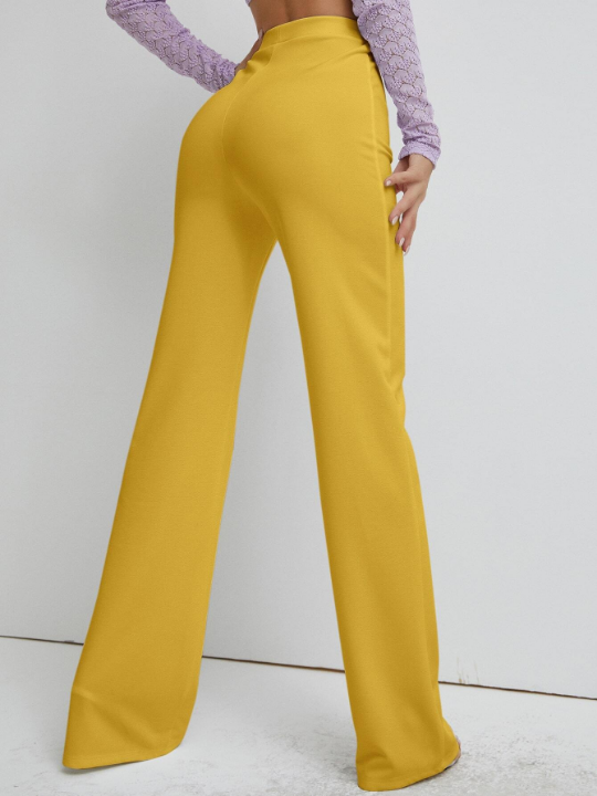 High Waist Straight Leg Pants