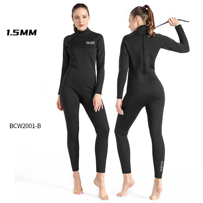 1.5mm Long Wetsuit Men Neoprene Material Warm Diving Suit Outdoor Swimming Kayaking Surfing Wetsuit