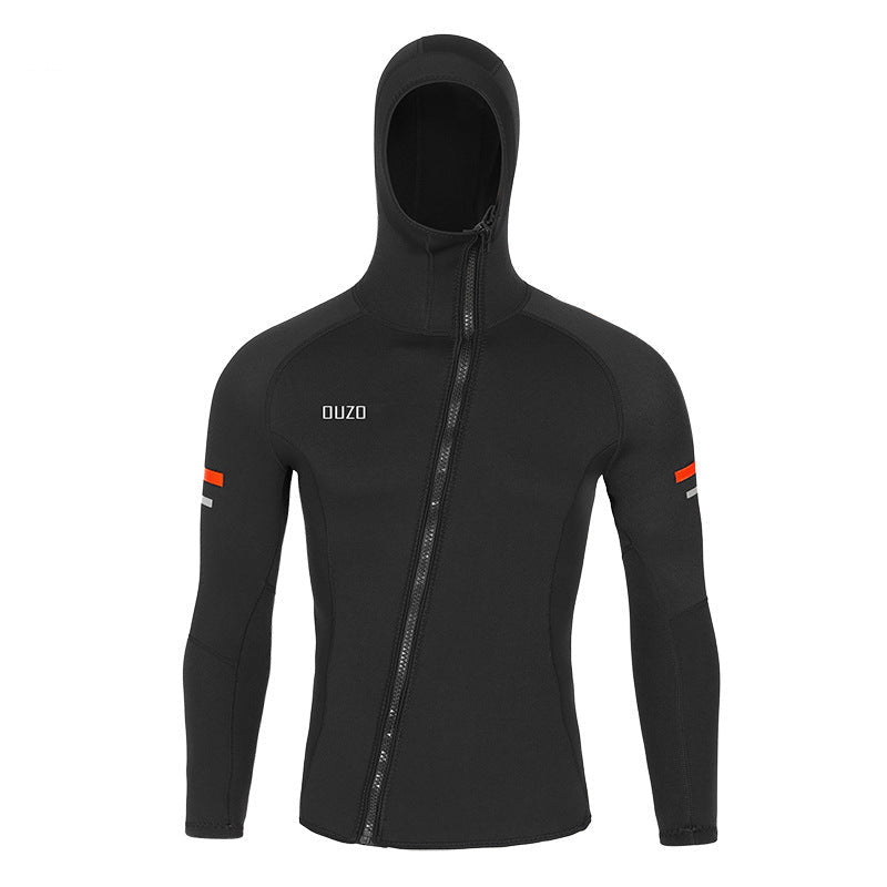 1.5mm Men Wetsuit Neoprene Diving Suit Split Long Sleeve Women Wet Suit Front Zip Spearfishing Swim Surfing Swimwear