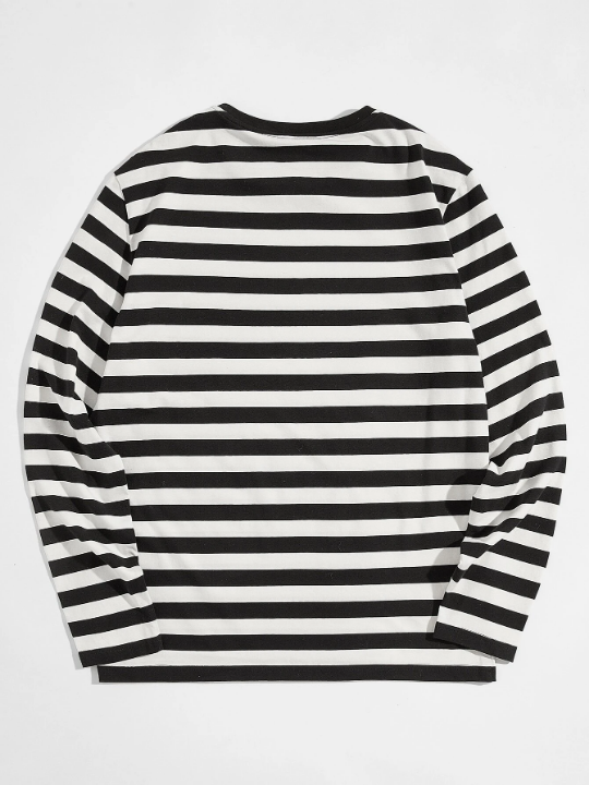 Manfinity Hypemode Men Round Neck Striped Tee