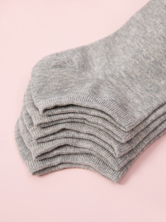 5pairs Solid Ankle Socks