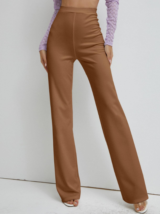 High Waist Straight Leg Pants