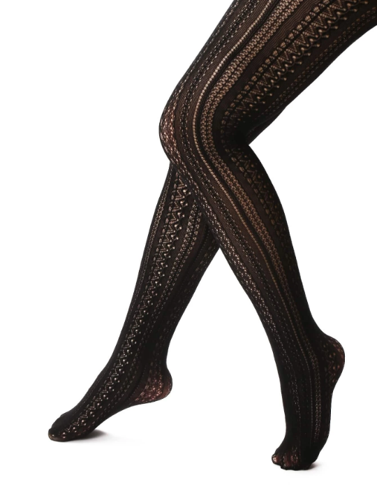 Hollow Out Black Tights