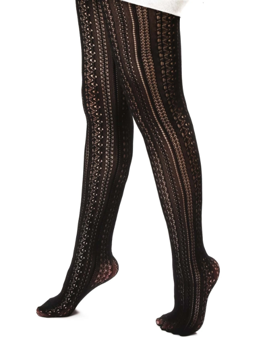 Hollow Out Black Tights