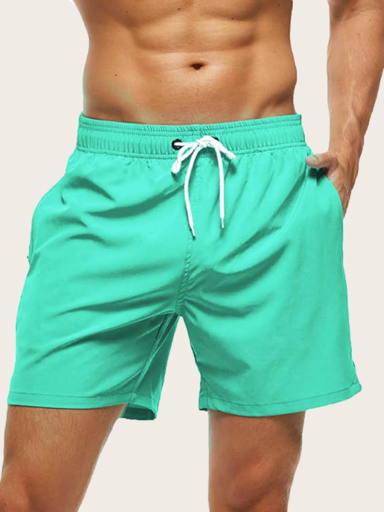 Manfinity Swimmode Men Drawstring Waist Swim Trunks