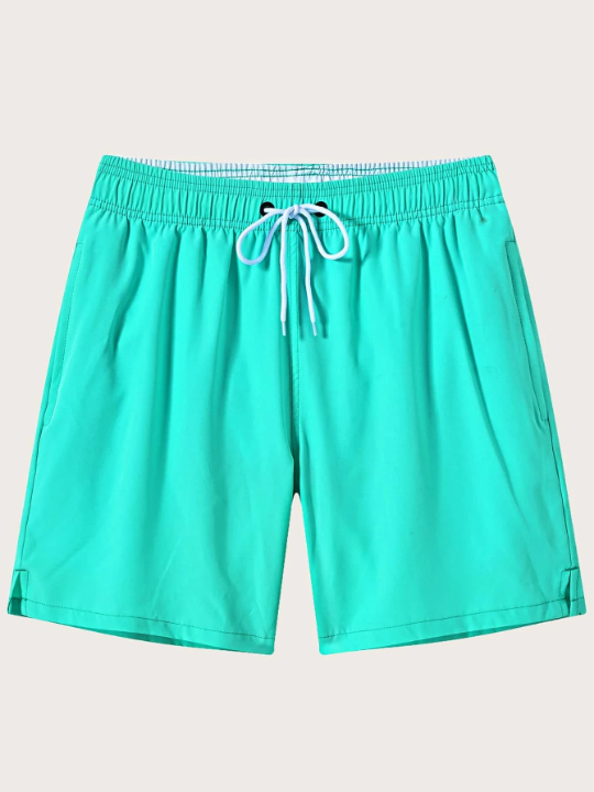 Manfinity Swimmode Men Drawstring Waist Swim Trunks