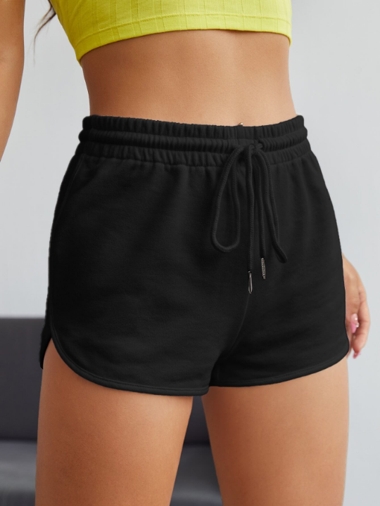 EZwear Solid Dolphin Shorts