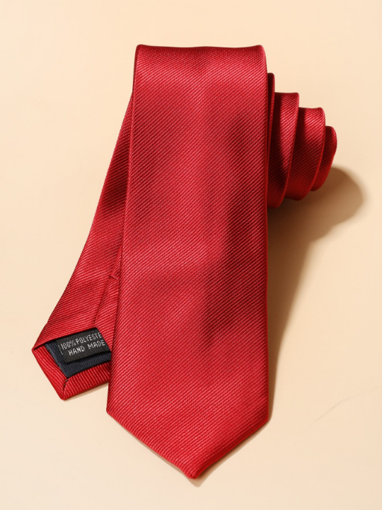 Men Letter Patch Tie