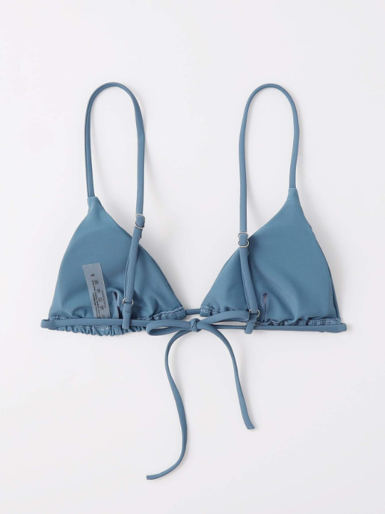 Swim Basics Solid Triangle Bikini Top