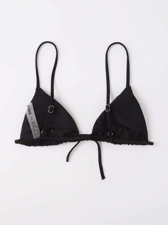 Swim Basics Solid Triangle Bikini Top