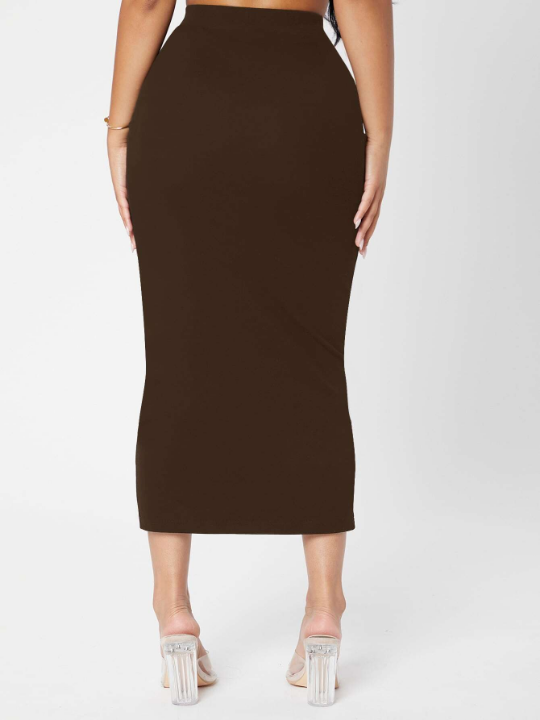 PETITE Solid Pencil Skirt