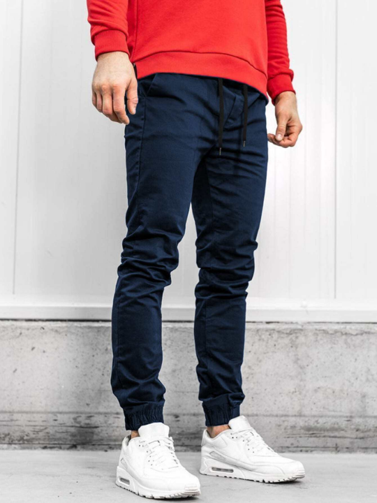 Manfinity Homme Men Loose Solid Tapered Pants