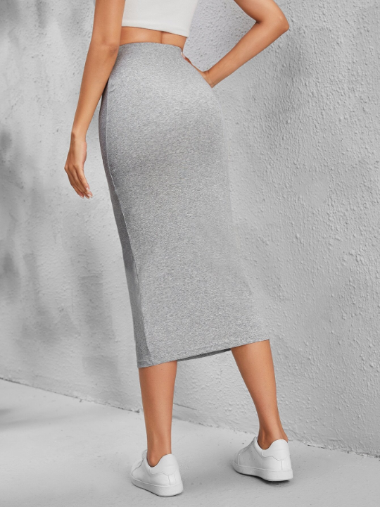 PETITE Solid Pencil Skirt