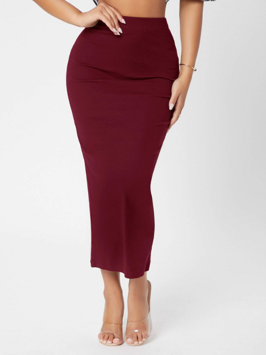 PETITE Solid Pencil Skirt