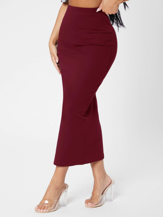 PETITE Solid Pencil Skirt